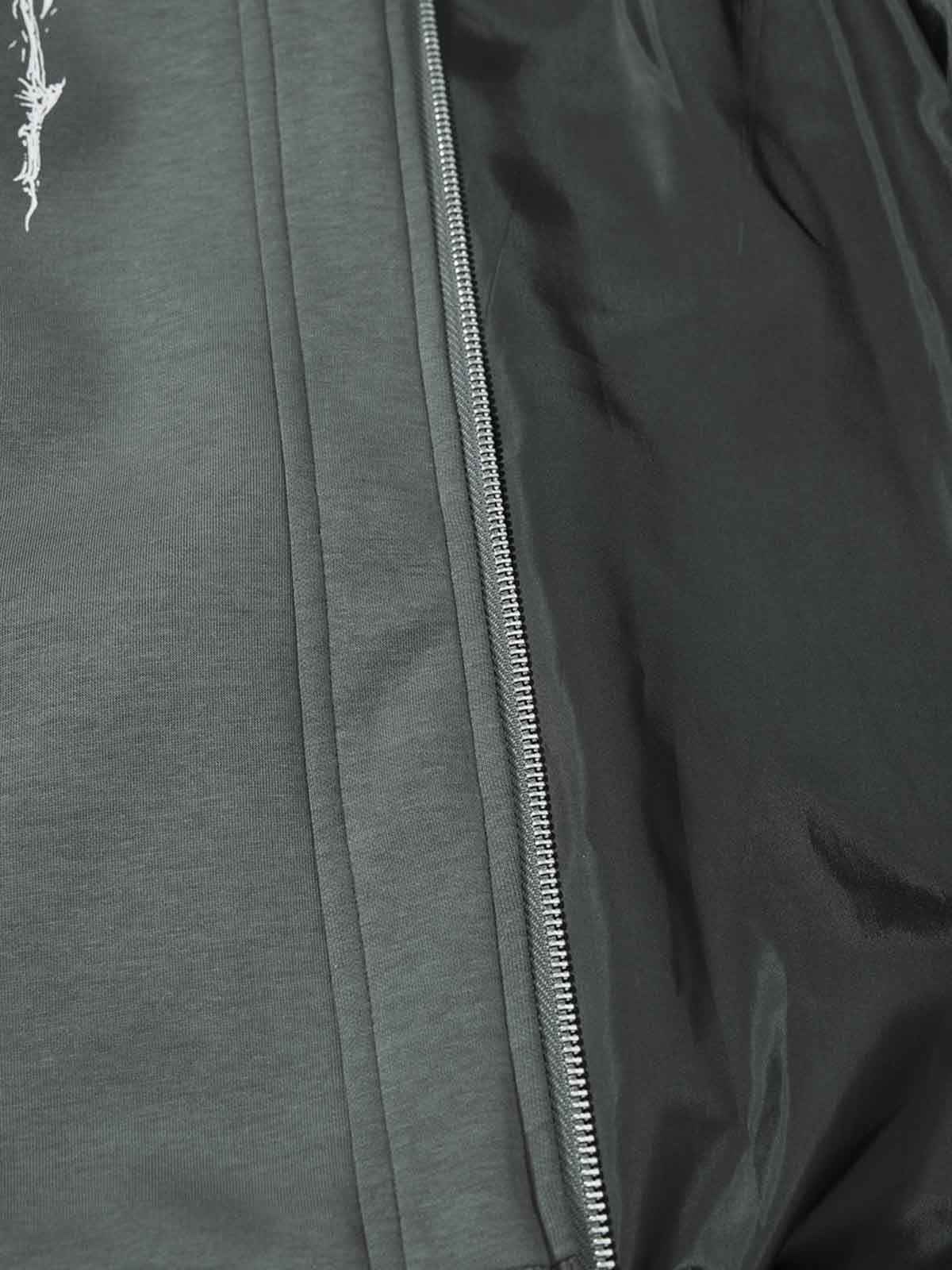 Gothic Graphic Print Zip Up Jacket