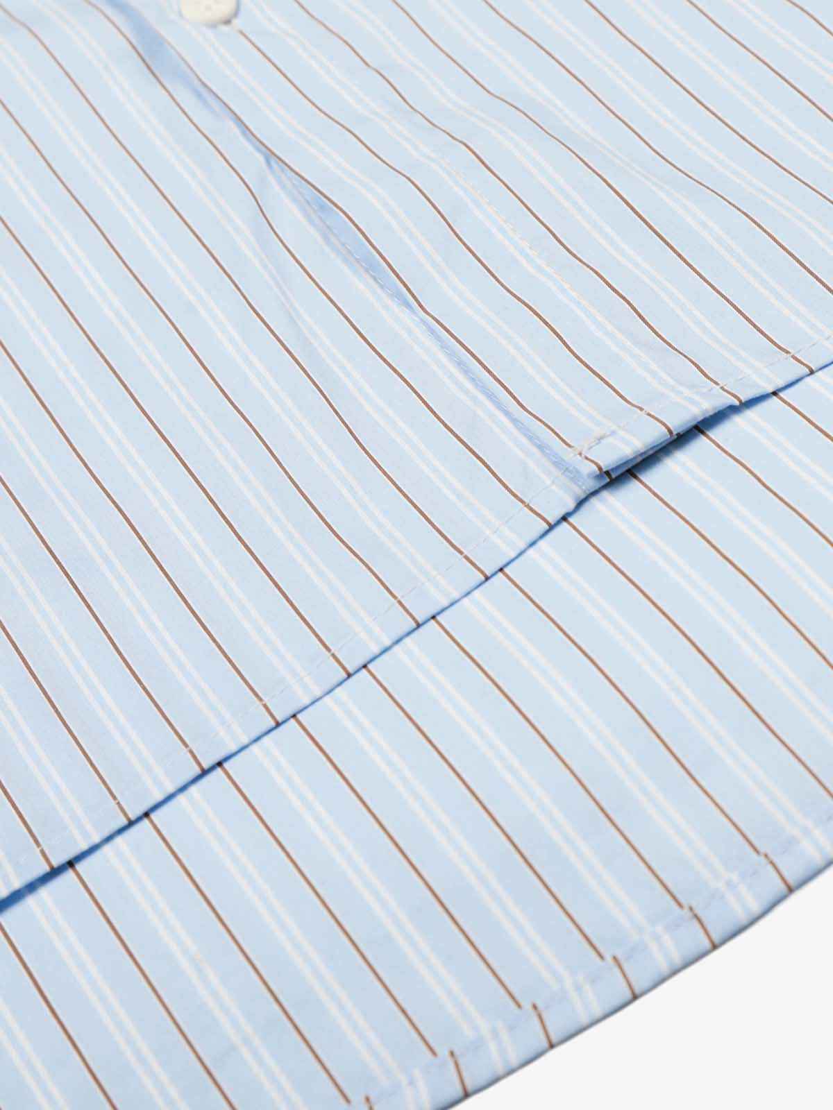 Fun Graffiti Striped Graphic Button-Up Shirt