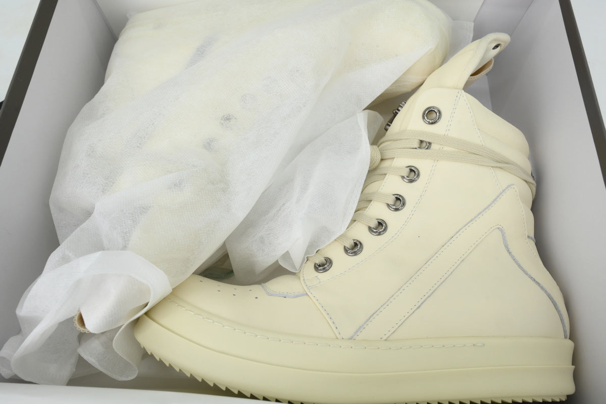 Rick Owens Croix Pure White Boots