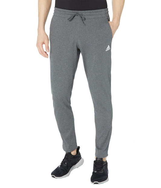 adidas Mens Size Essentials Single Jersey Tapered Open Hem Pants Dark Grey Heather 3X-Large/Tall