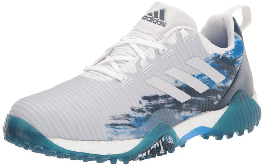 adidas Mens CODECHAOS Spikeless Golf Shoes Footwear White/Grey One/Crew Navy 13