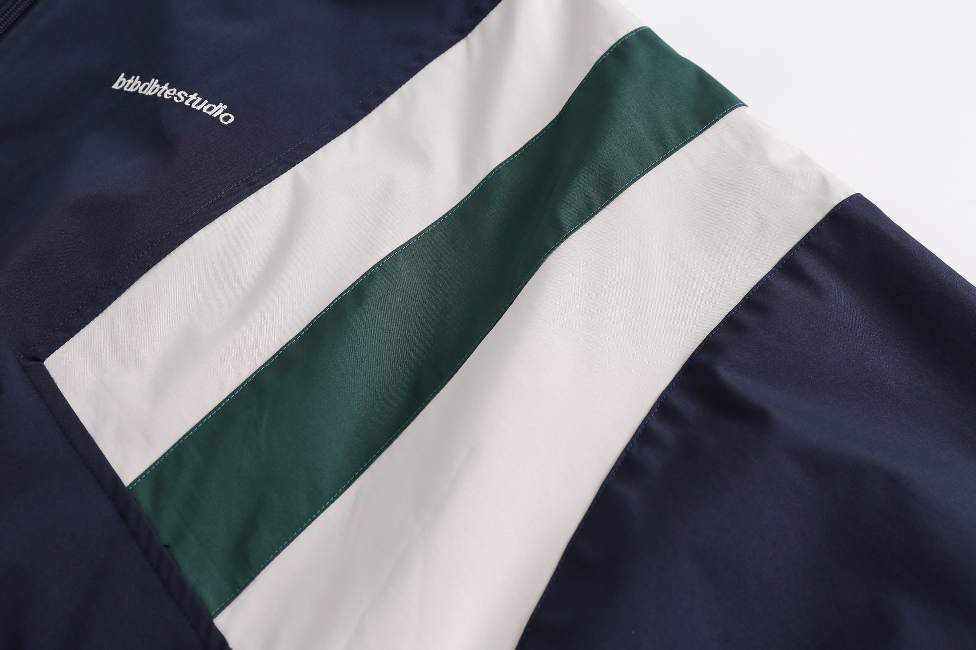 Stripe Flex Lightweight Windbreaker - Technical Track Jacket | LuxuryUrbanwear - Luxuryurbanwear