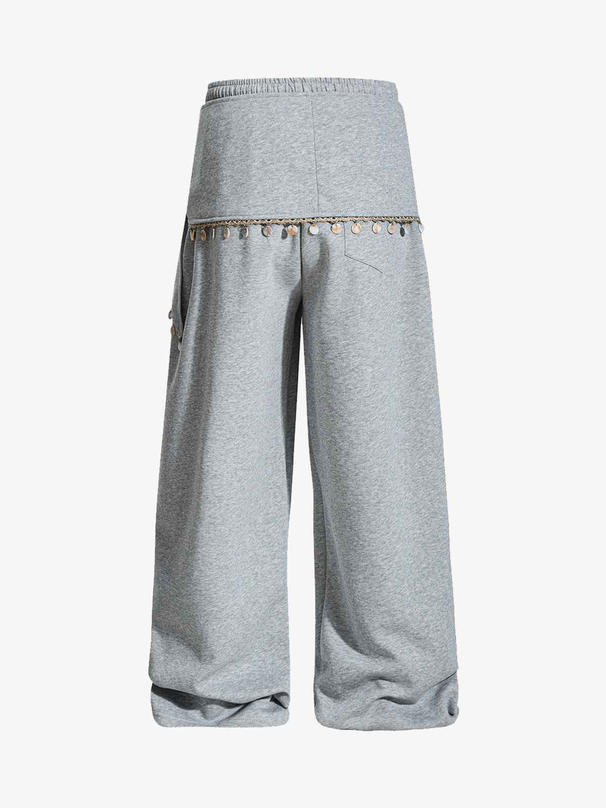 Street Detachable Flap Lace-up Jogger Pants
