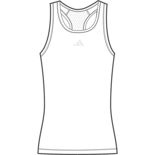 adidas Womens Techfit Training Tank Top White X-Large