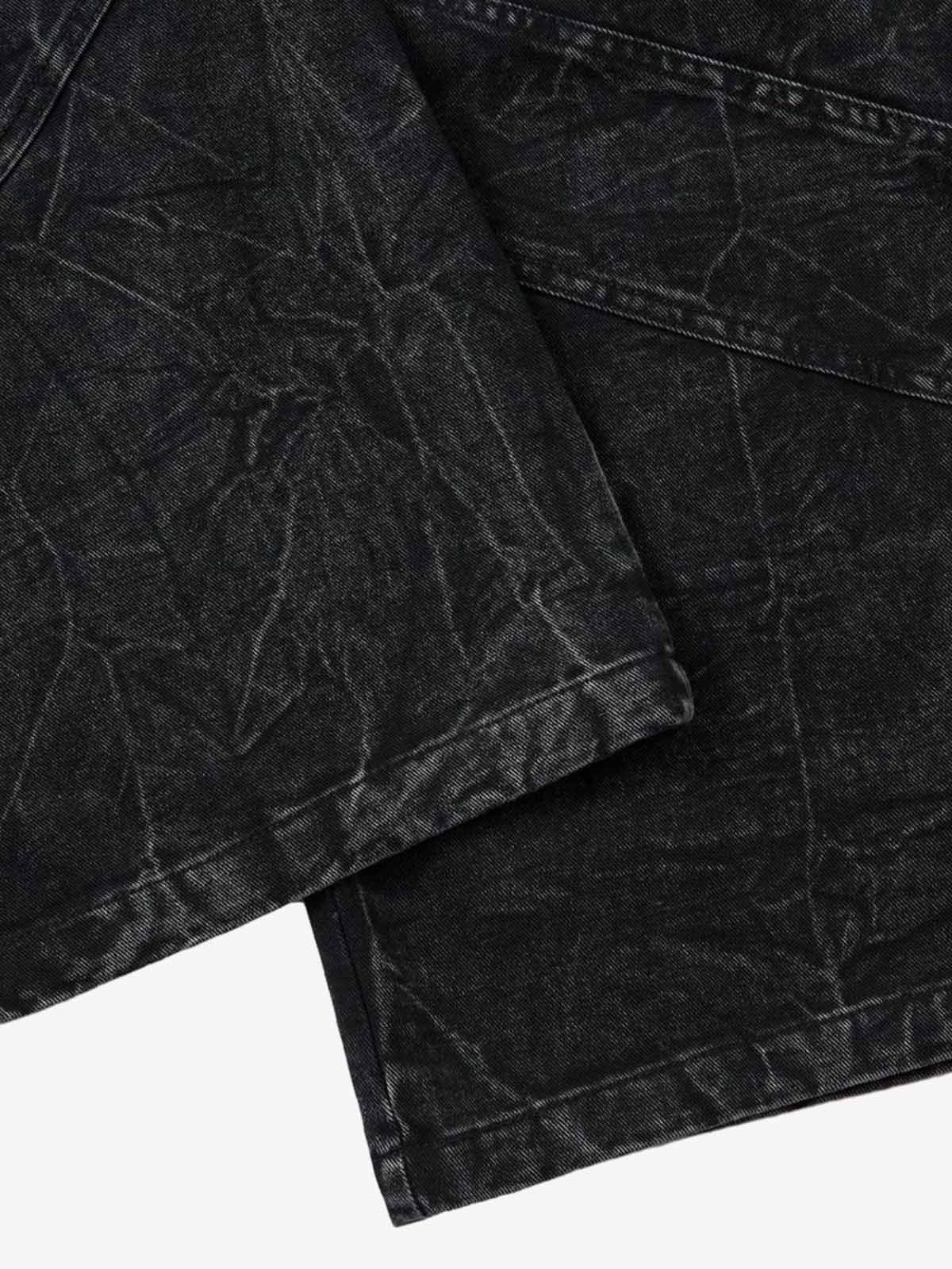 High Street Functional Structured Design Tie-Dye Baggy Jeans - Luxuryurbanwear