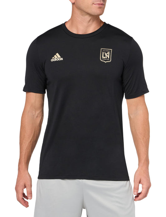 adidas Mens FC Short Sleeve Pre-Game T-Shirt Black/Los Angeles Football Club 3X-Large