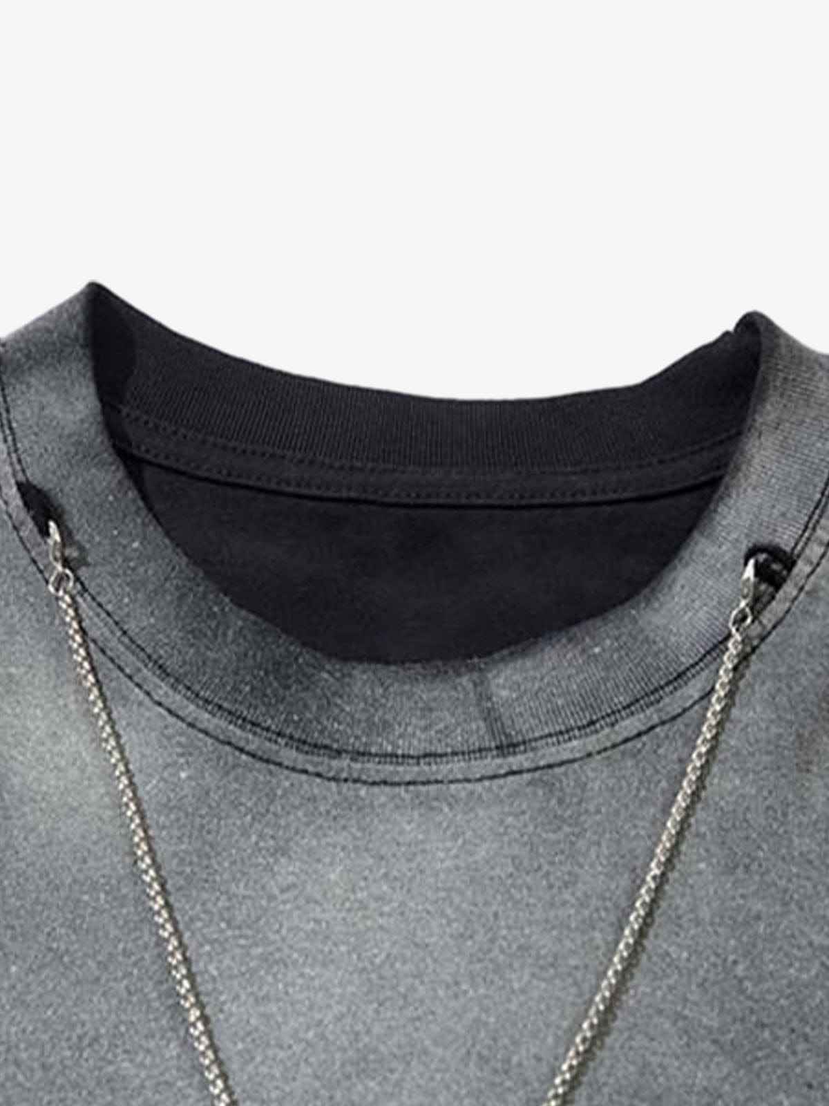 Long Sleeve Holey Fade