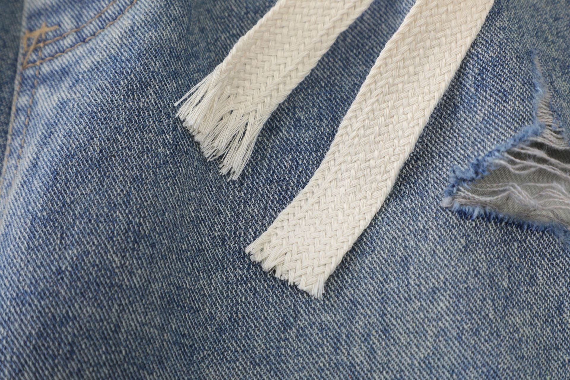 Light Wash | Baggy Jorts - Luxuryurbanwear