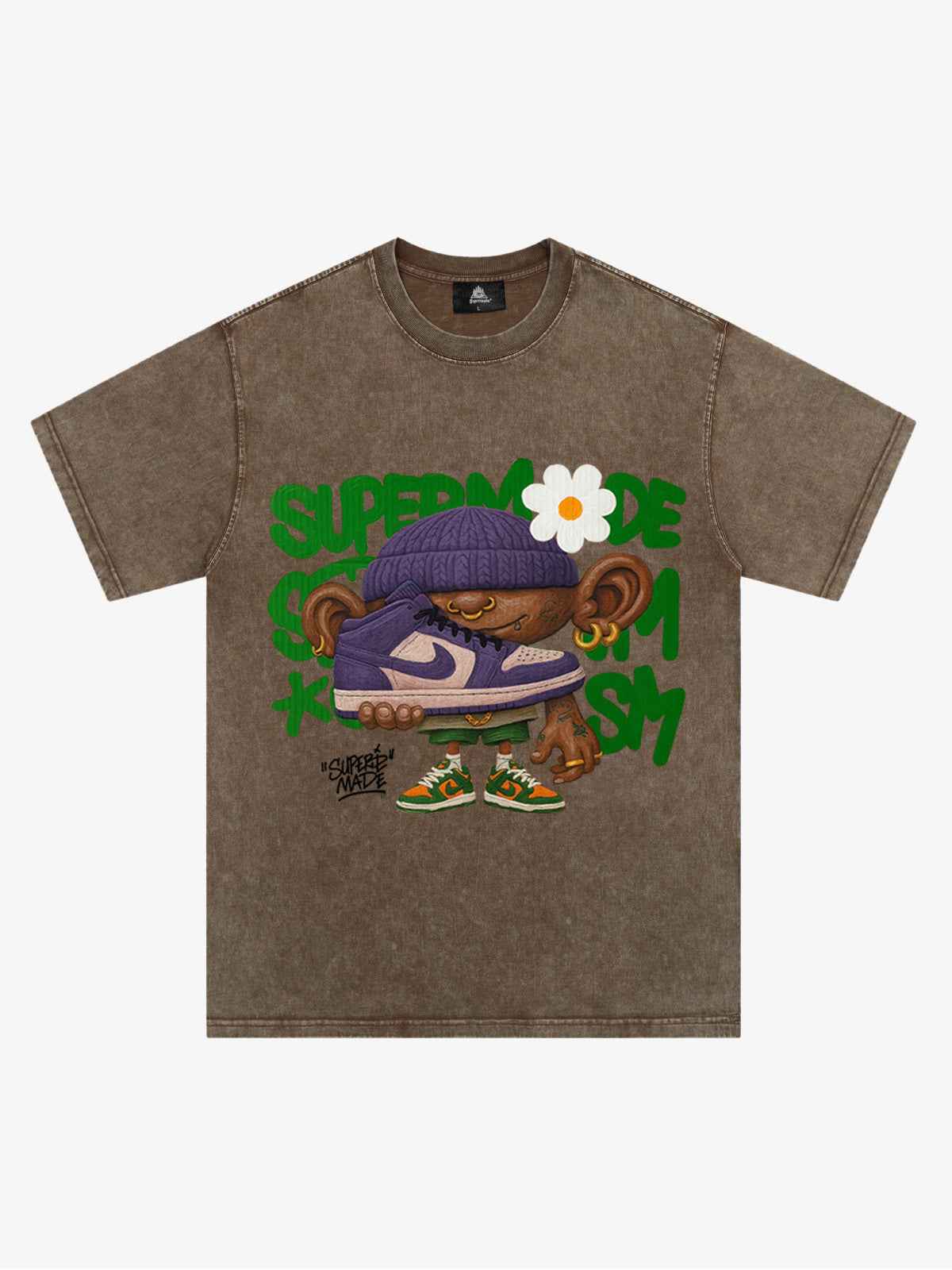 Street Cartoon Sneaker Graffiti Sneaker T-shirt