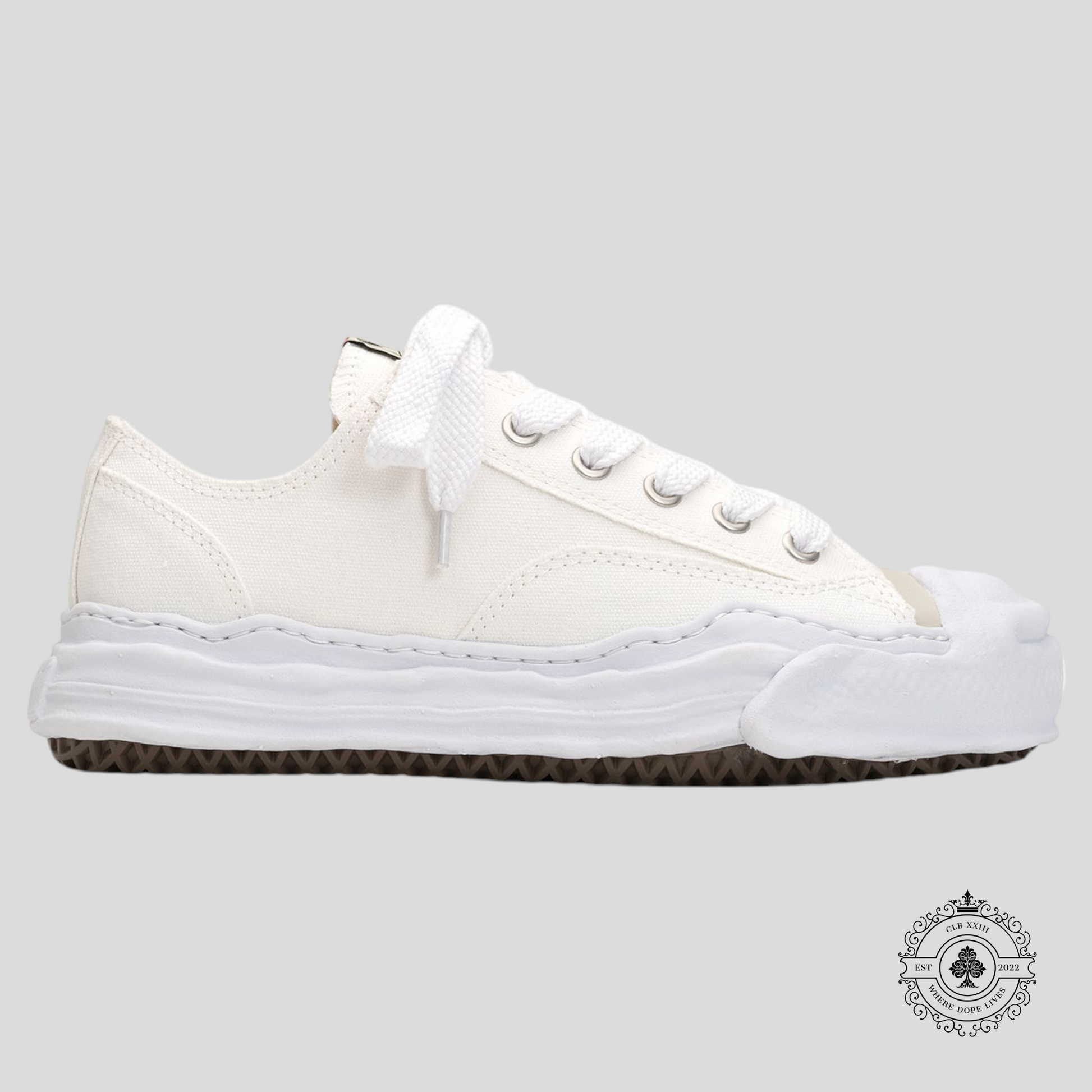 Maison Mihara Yasuhiro Hank OG Sole Canvas Low White