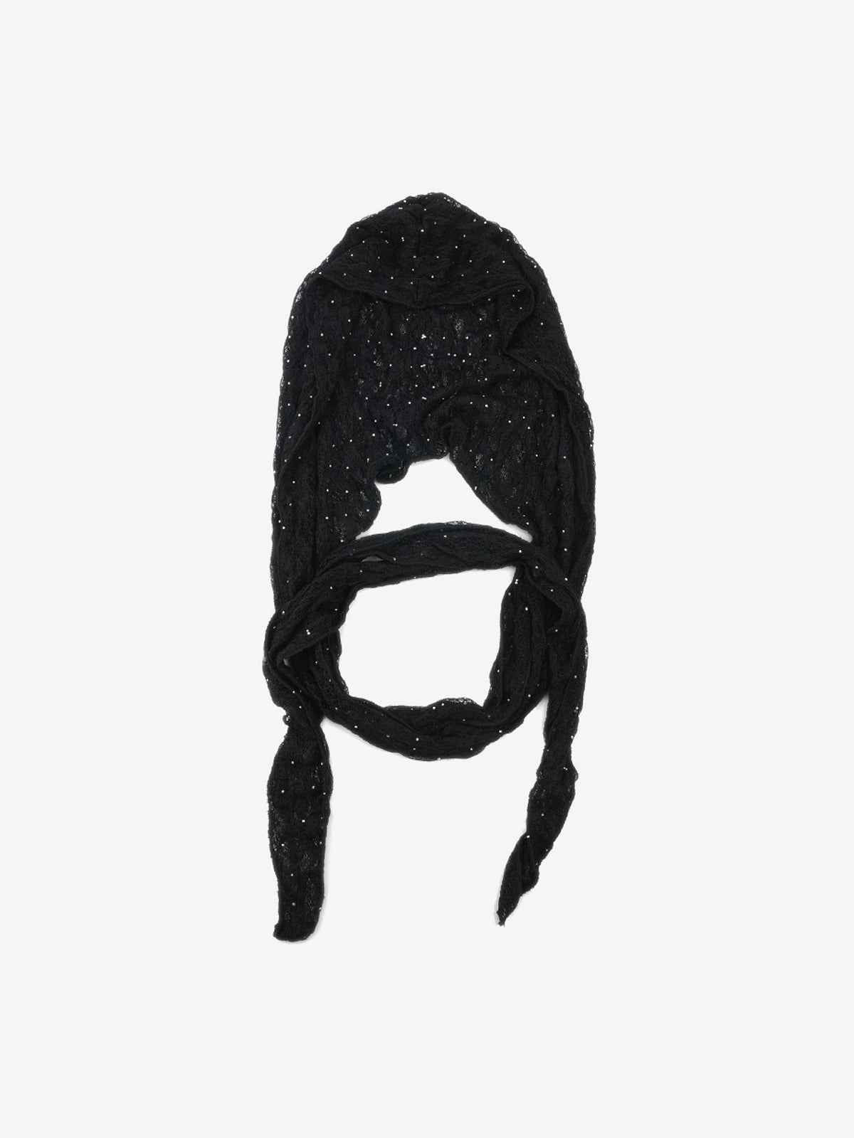Vintage Lace Hollow Crochet Long Strap Headscarf Hat