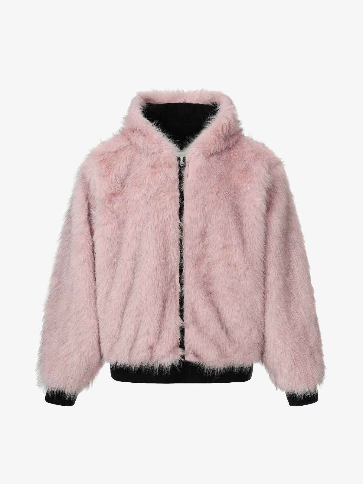 Street Fur Reversible Hooded Jacket - 2493