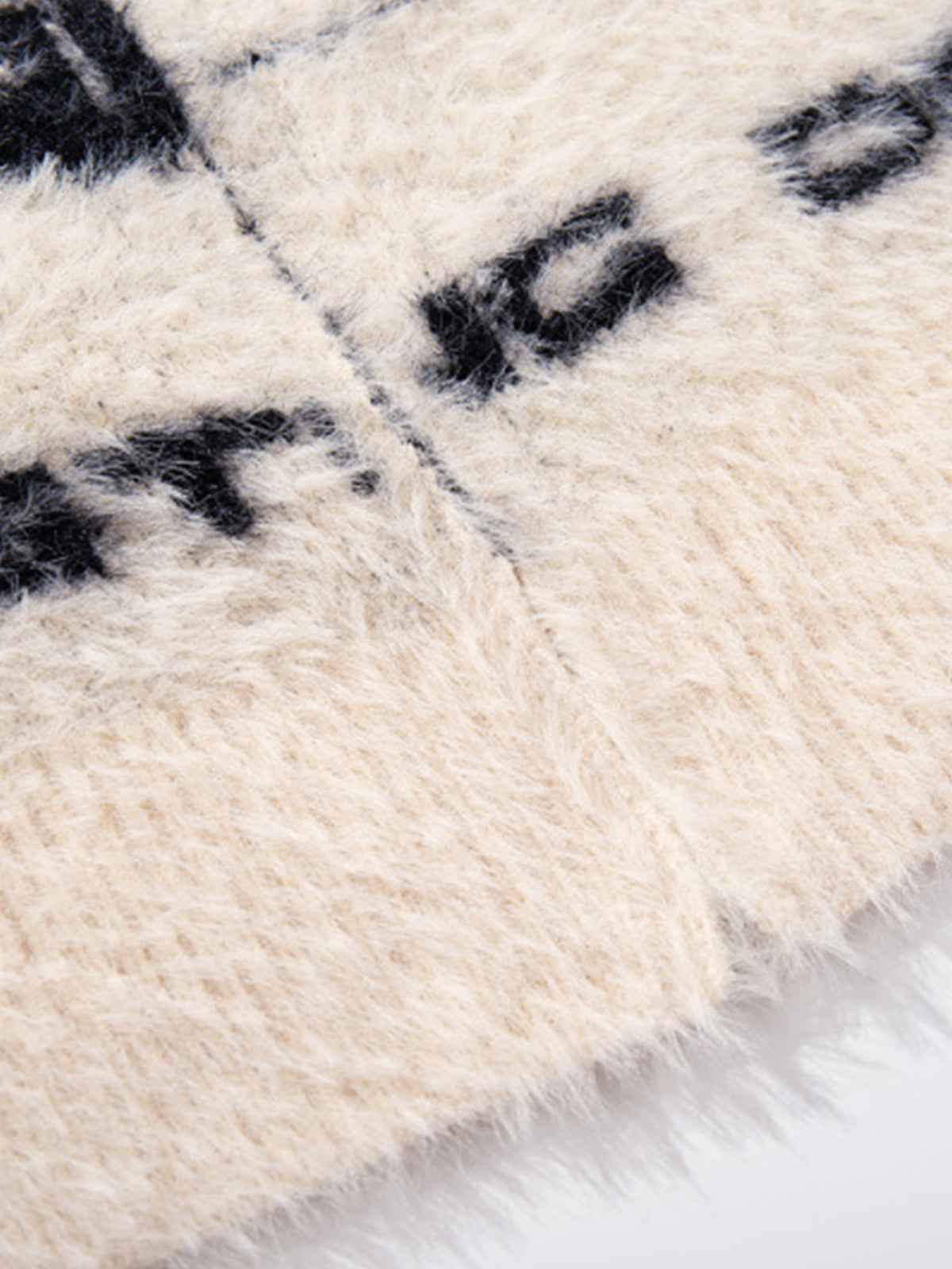 Street Subculture Angel Jacquard Cardigan Sweater