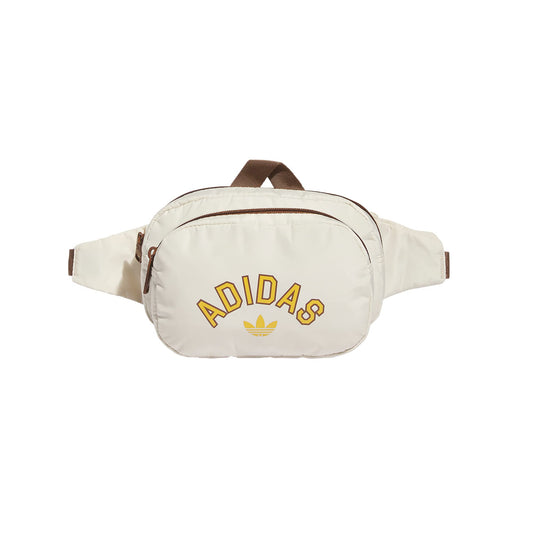 adidas Originals Sport Waist Pack/Travel and Festival Bag Wonder White/Preloved Brown/Preloved Yellow One Size