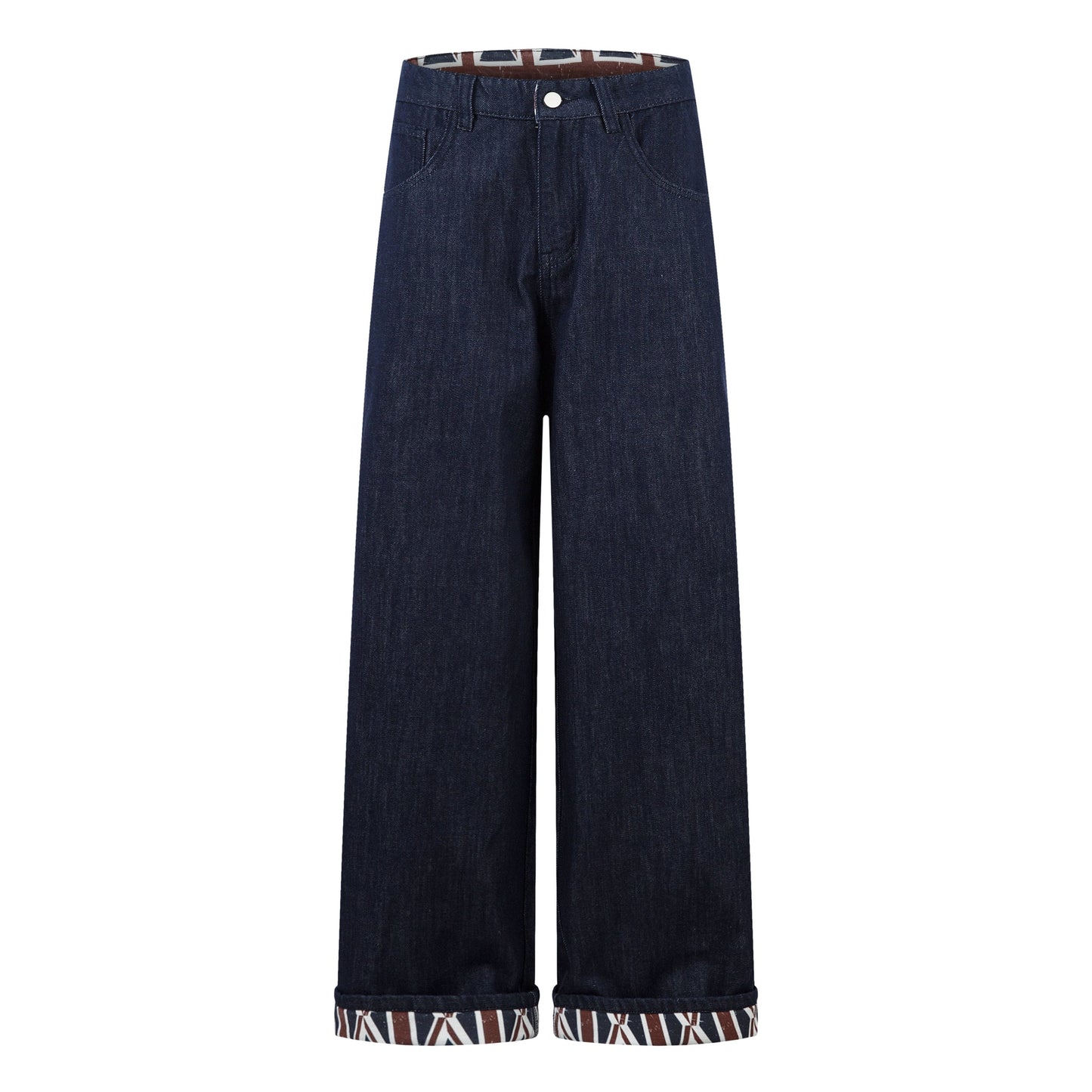 Retro Spliced Streetwear Denim | Y2K Wide Leg Baggy Jeans - Luxuryurbanwear