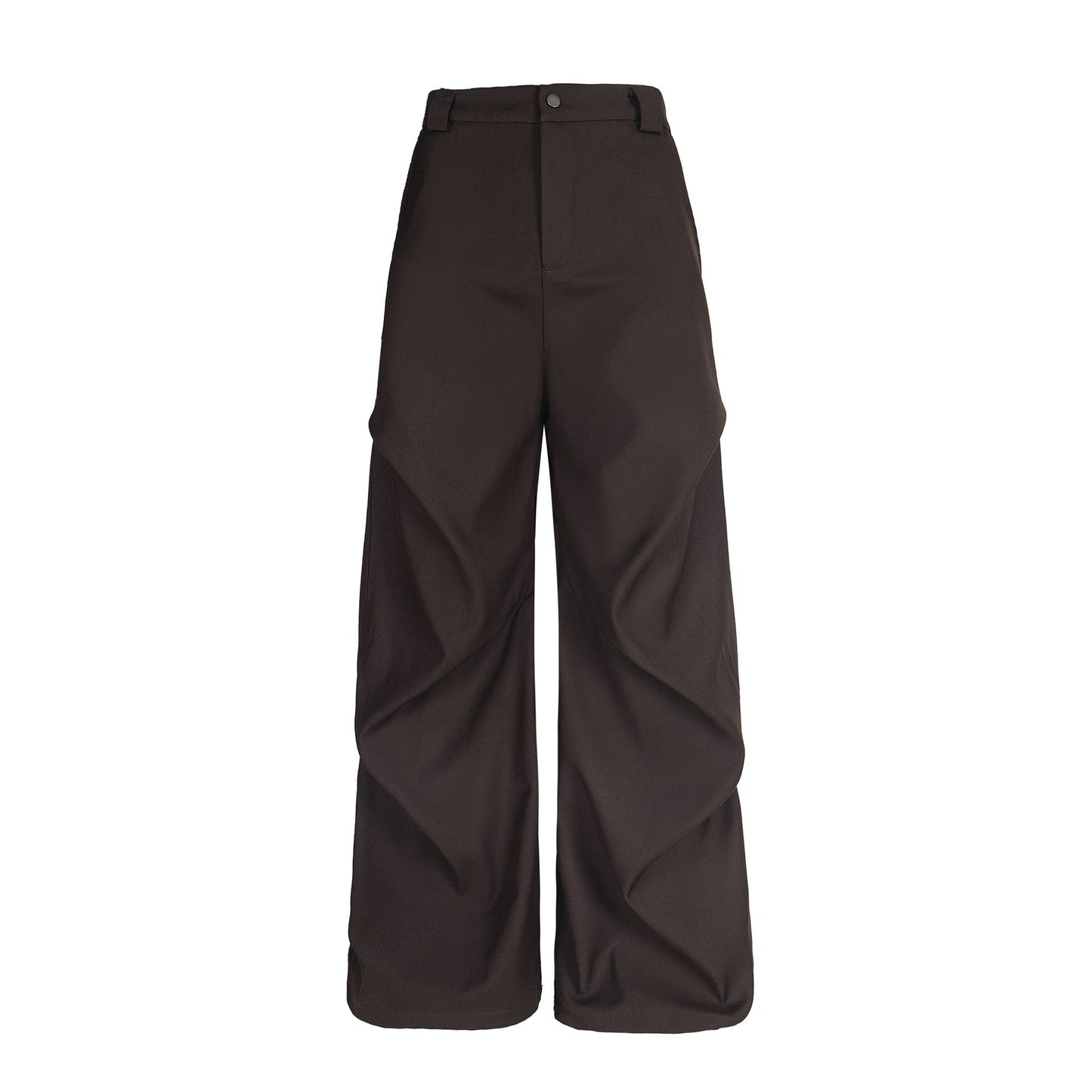 Pleated Casual Trousers | Adjustable Belt Streetwear Pants - Luxuryurbanwear