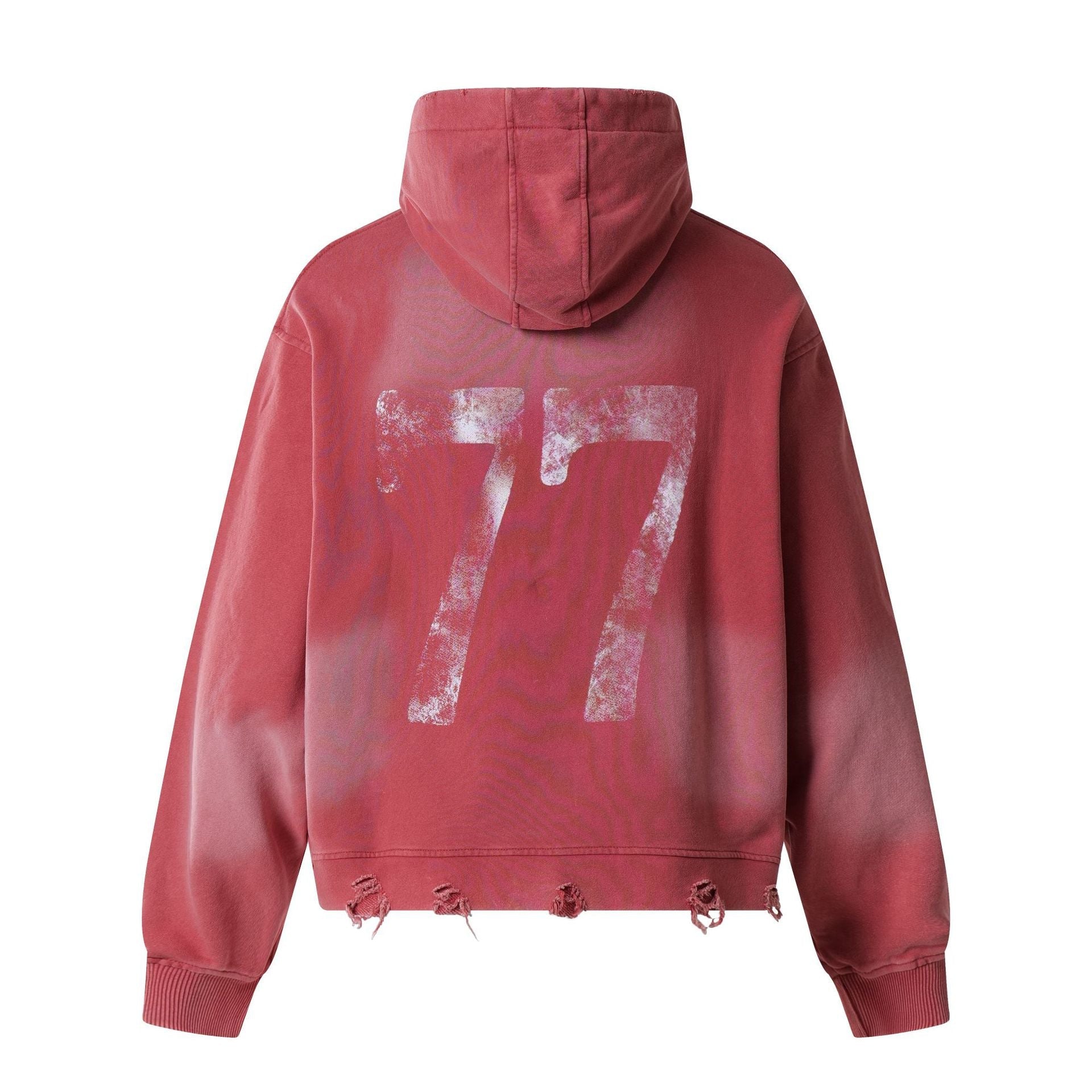 Letter Print | Oversized Washed Hoodie - Luxuryurbanwear