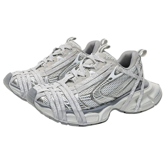 Triple S Logotype Technical Sneakers - Luxury Logo-Print Platform Trainers | LuxuryUrbanwear - Luxuryurbanwear