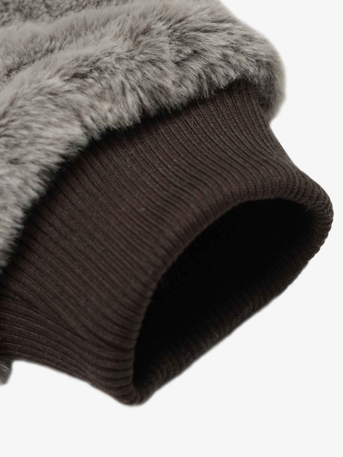 Retro Reversible Fleece Lined Zip-up Hooded Jacket
