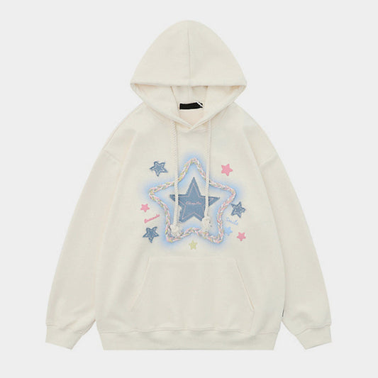Celestial Hue | Y2K Inspired Oversized Graphic Hoodie - Luxuryurbanwear