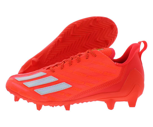 adidas Adizero Cleats Mens Shoes Size 8.5 Color: Solar Red/Silver Metallic/Core Black-Red