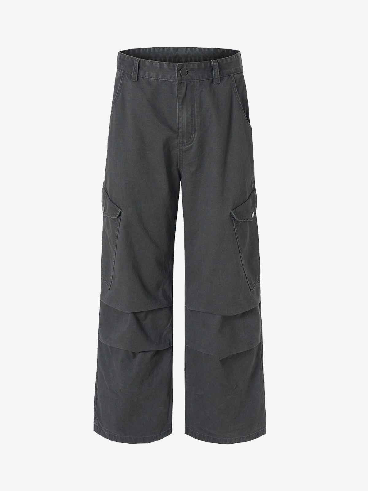 Streetwear Utility Multi-Pocket Straight-Leg Pants