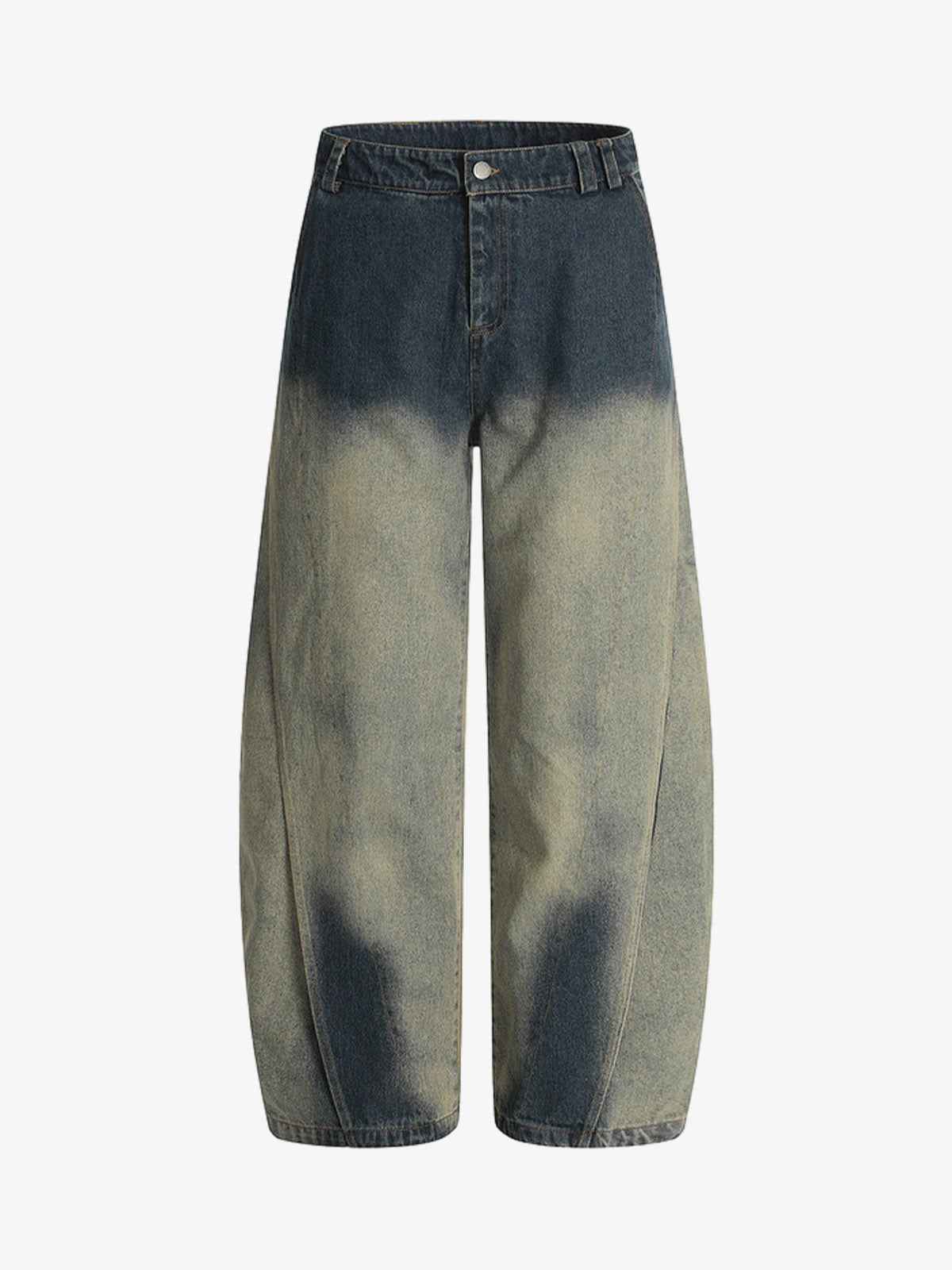 Vintage Washed Distressed Dyed Scimitar Jeans