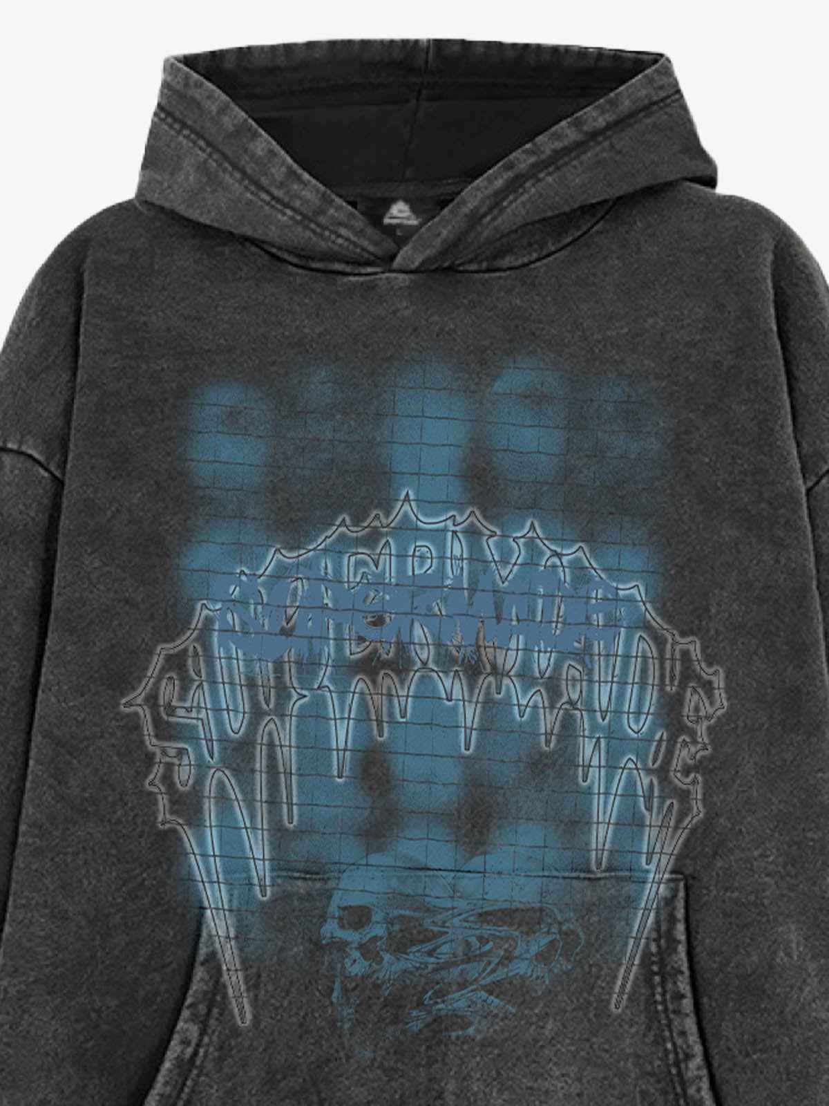 Gothic Skull Graphic Hoodie