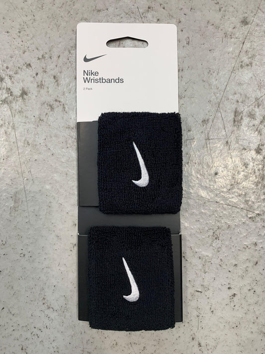 NIKE Swoosh Black Wristbands