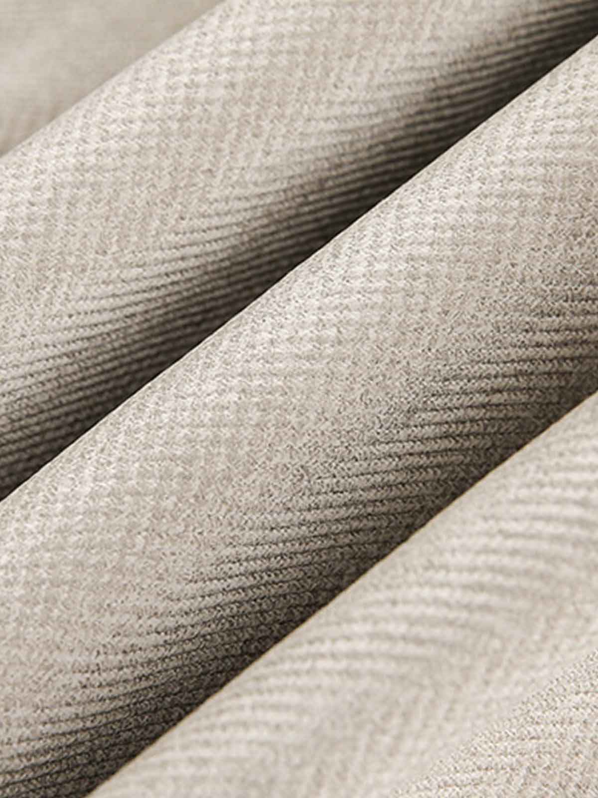 Detachable Knit Collar Zip Up Pocket Jacket