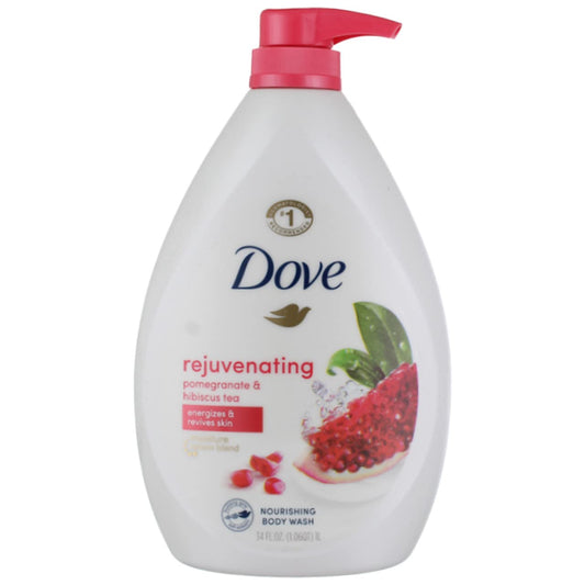 Dove Body Wash for Softer Smoother Skin After Just One Use Pomegranate and Hibiscus Tea Sulfate-free Bodywash 34 oz