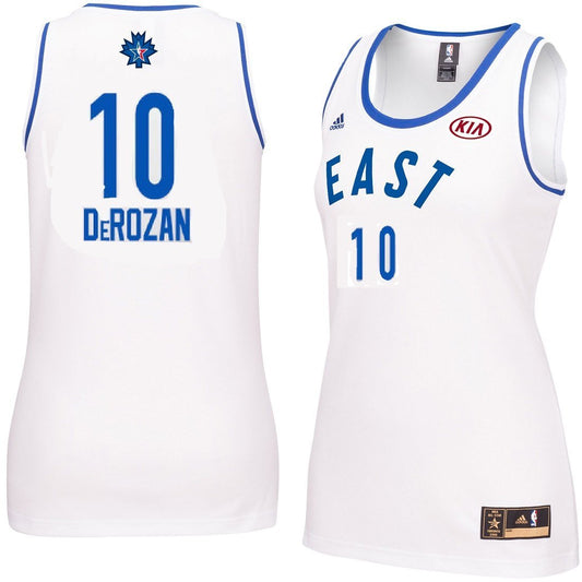 adidas DeMar DeRozan #10 Womens 2016 Toronto NBA All Star Game Jersey White (Medium)