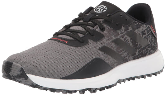 adidas Mens S2G Spikeless Golf Shoes Grey Four/Core Black/Grey Six 7