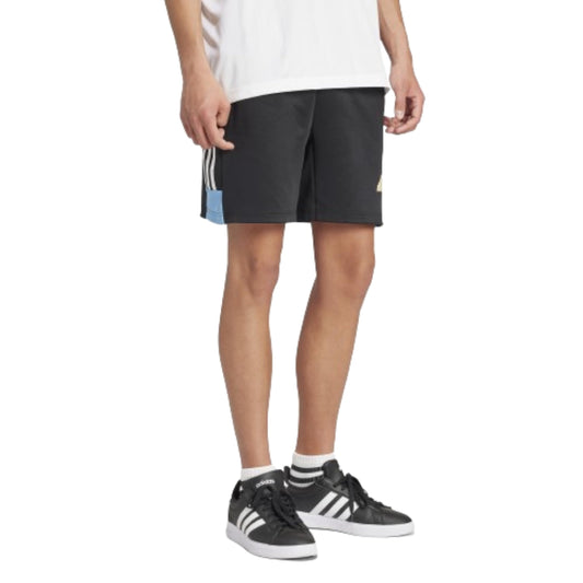 adidas Mens House of Tiro Nations Pack Shorts Black/Light Blue/White