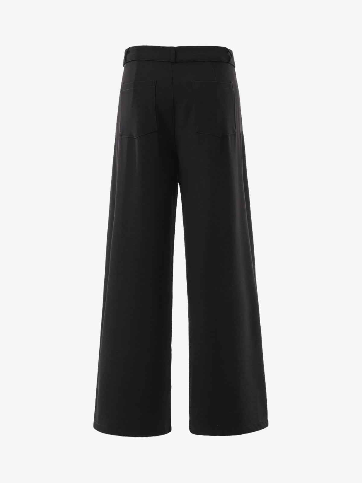 High Street Belt Pleated Flared Scimitar Pants
