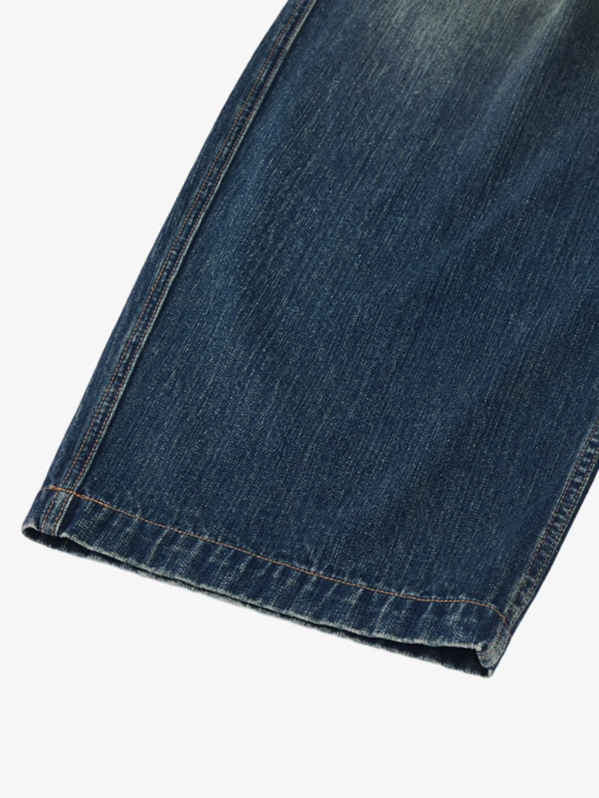 Vintage Pleated Fade Baggy Jeans