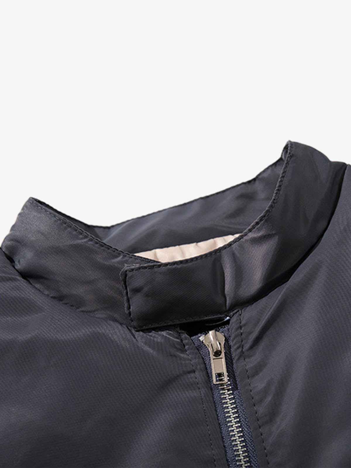 Minimalist Zip Bomber Jacket