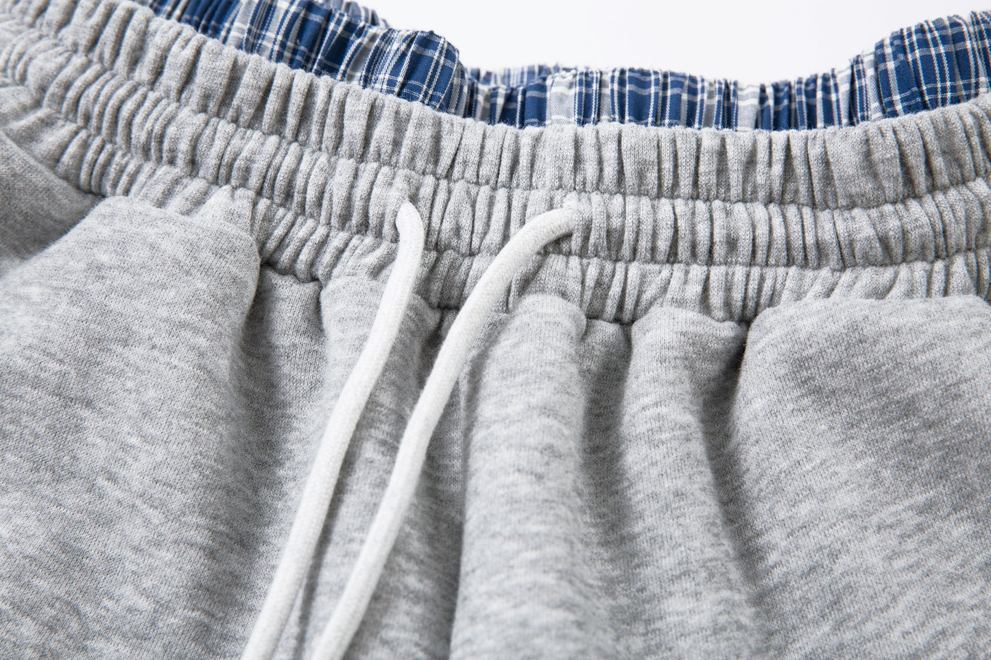 Patchwork Wide Leg Sweatpants | Grey Black Streetwear Trousers - Luxuryurbanwear