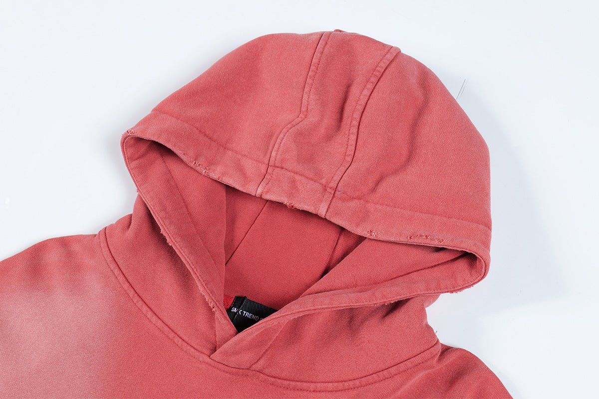 Letter Print | Oversized Washed Hoodie - Luxuryurbanwear