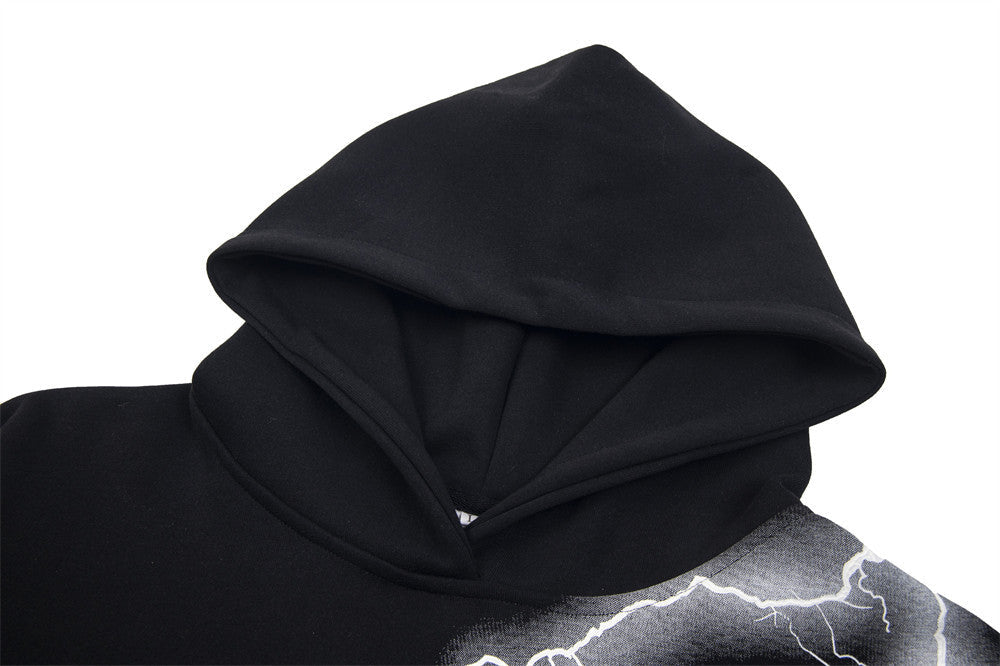 Lightning | Black Hoodie - Luxuryurbanwear