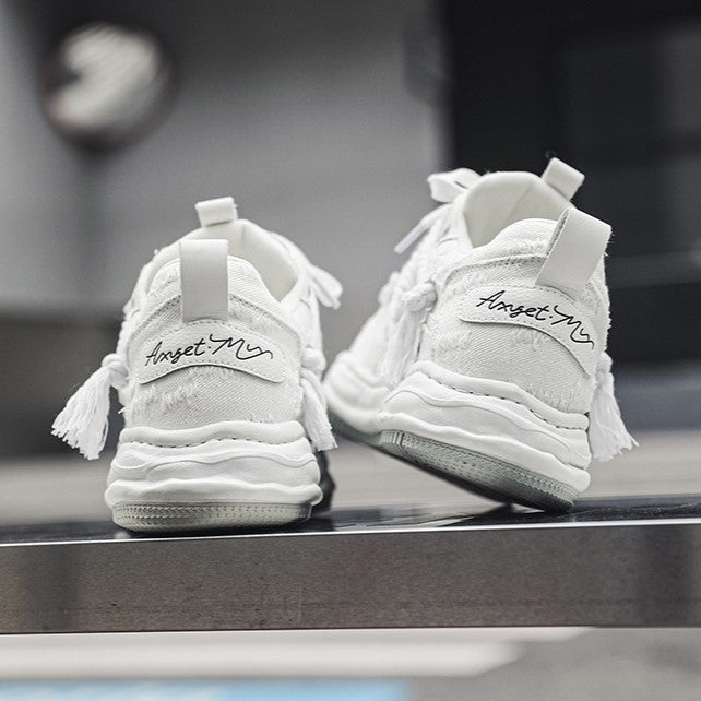 Edge | Distressed Platform Sneakers - Luxuryurbanwear