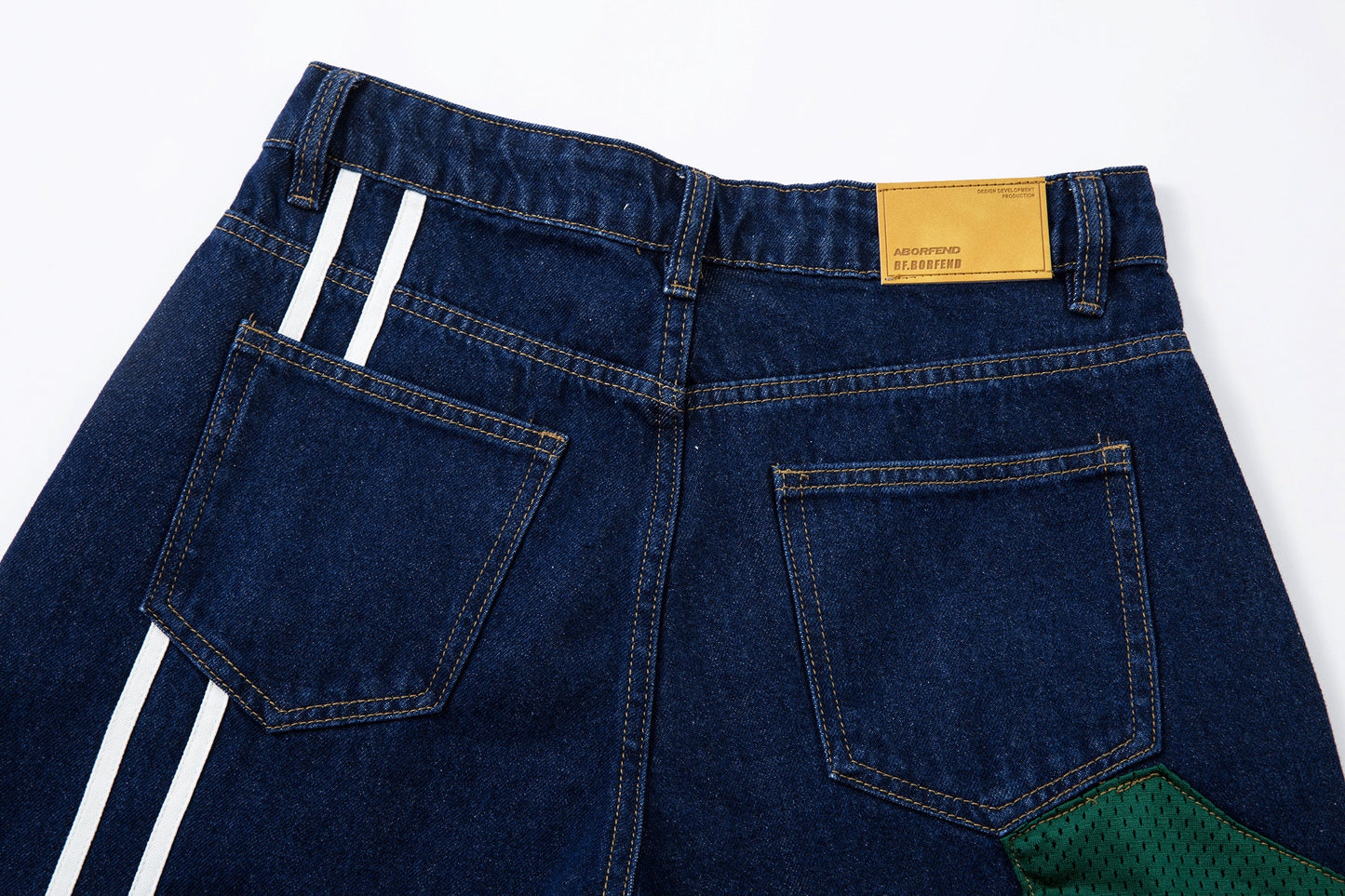 Retro High Street Style Trousers | Wide Leg Baggy Print Jeans - Luxuryurbanwear