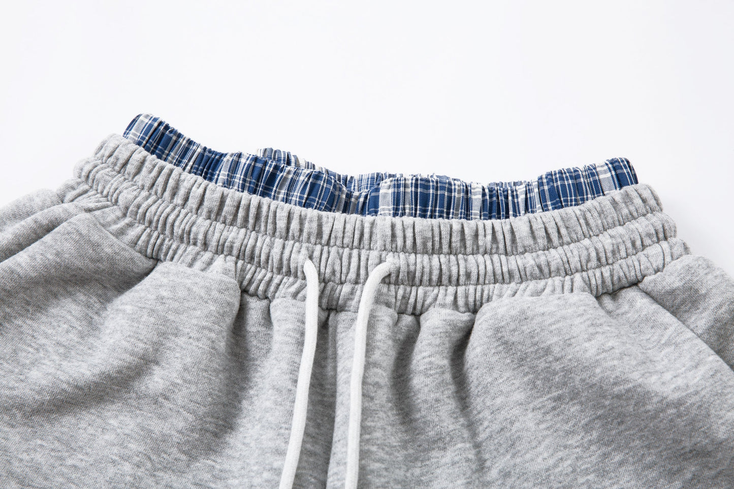 Patchwork Wide Leg Sweatpants | Grey Black Streetwear Trousers - Luxuryurbanwear