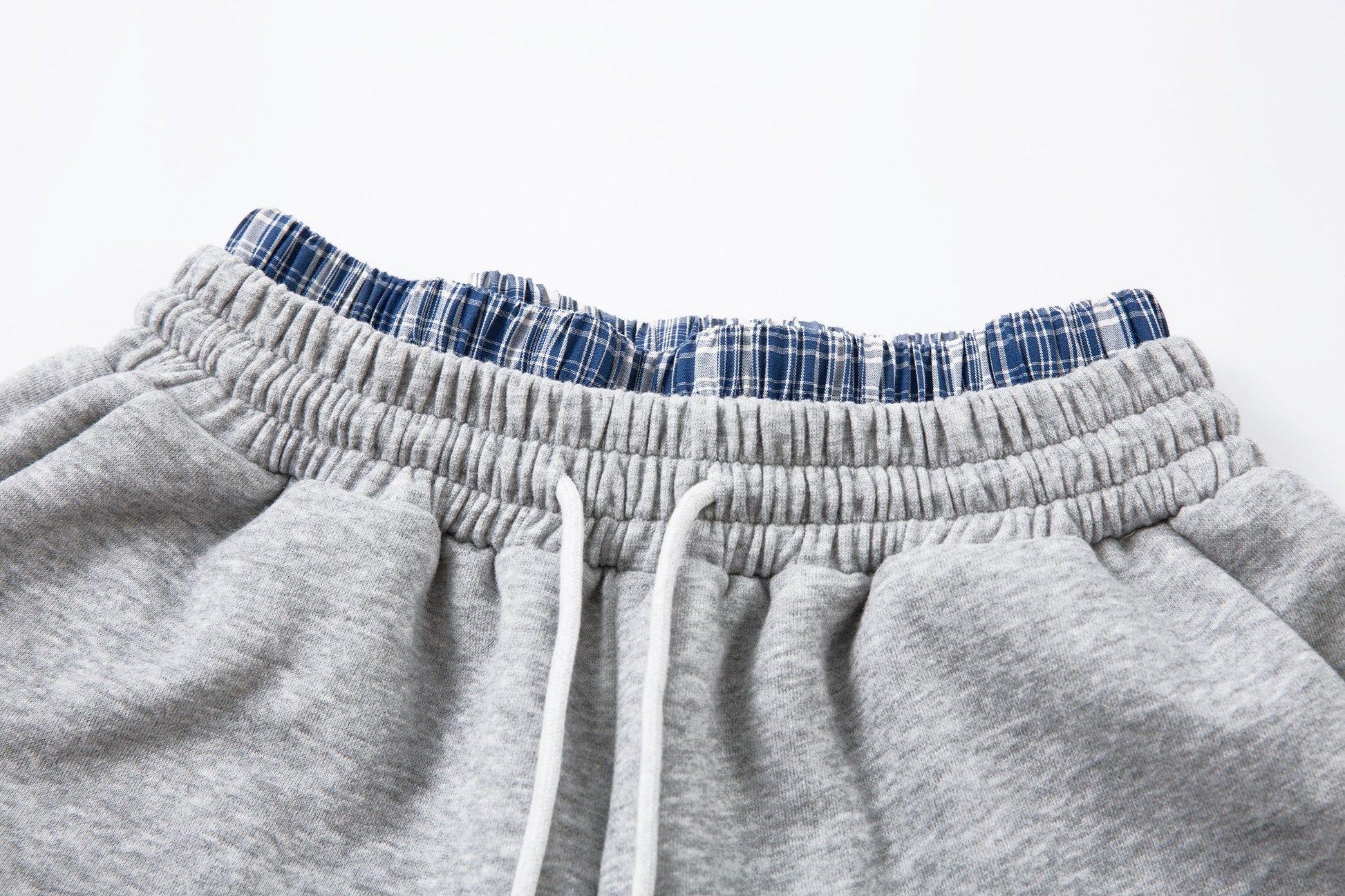 Patchwork Wide Leg Sweatpants | Grey Black Streetwear Trousers - Luxuryurbanwear