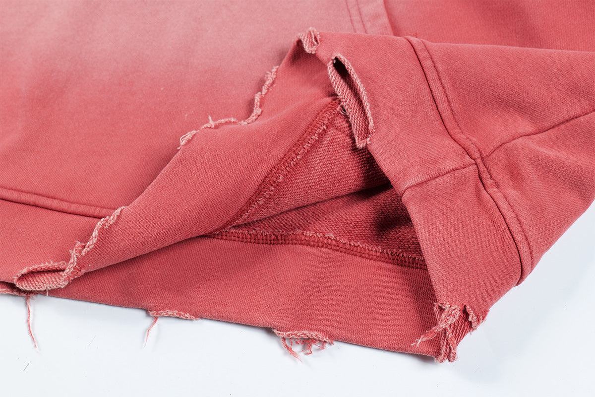 Letter Print | Oversized Washed Hoodie - Luxuryurbanwear