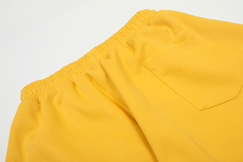 Vintage Side Stripe Pants | Wide Leg Fleece Streetwear Trousers - Luxuryurbanwear
