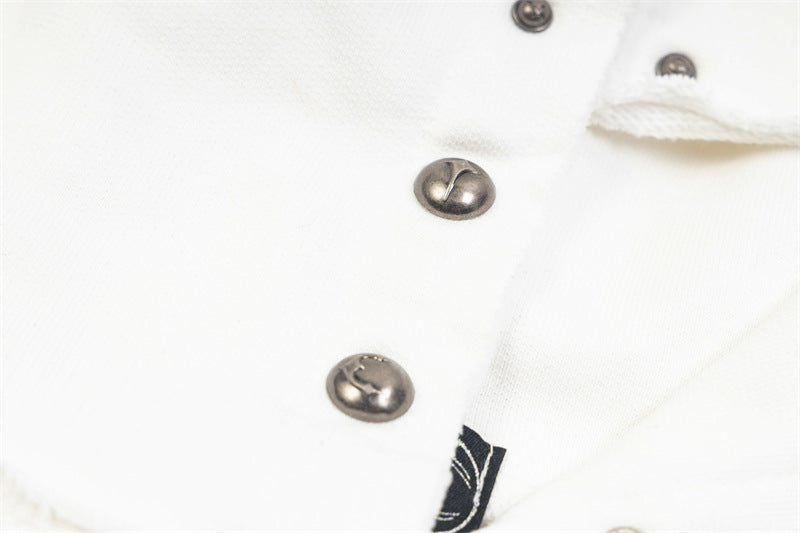 Dragon Bone Print Pullover | Retro Rivet Streetwear Hoodie - Luxuryurbanwear