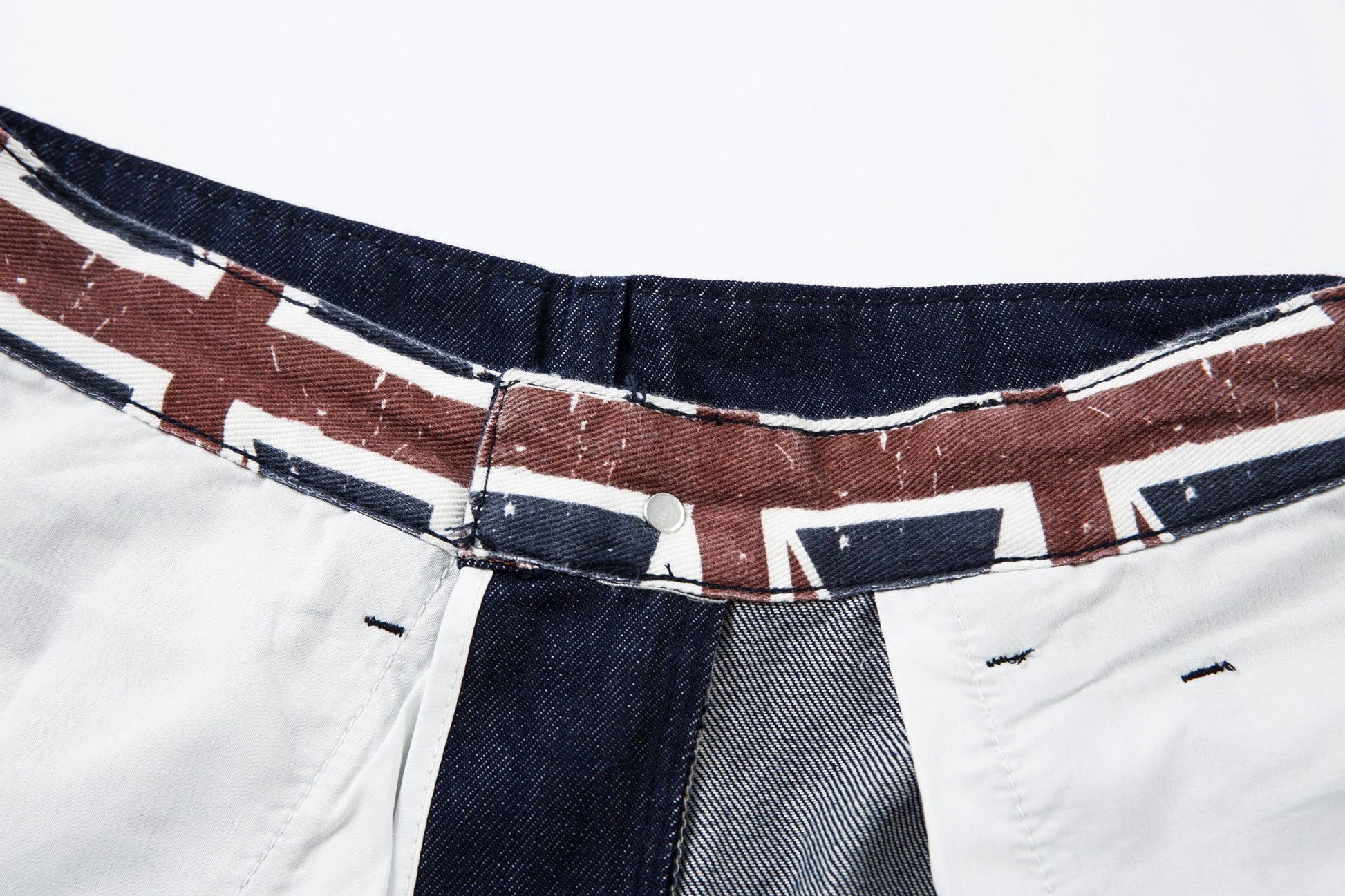 Retro Spliced Streetwear Denim | Y2K Wide Leg Baggy Jeans - Luxuryurbanwear