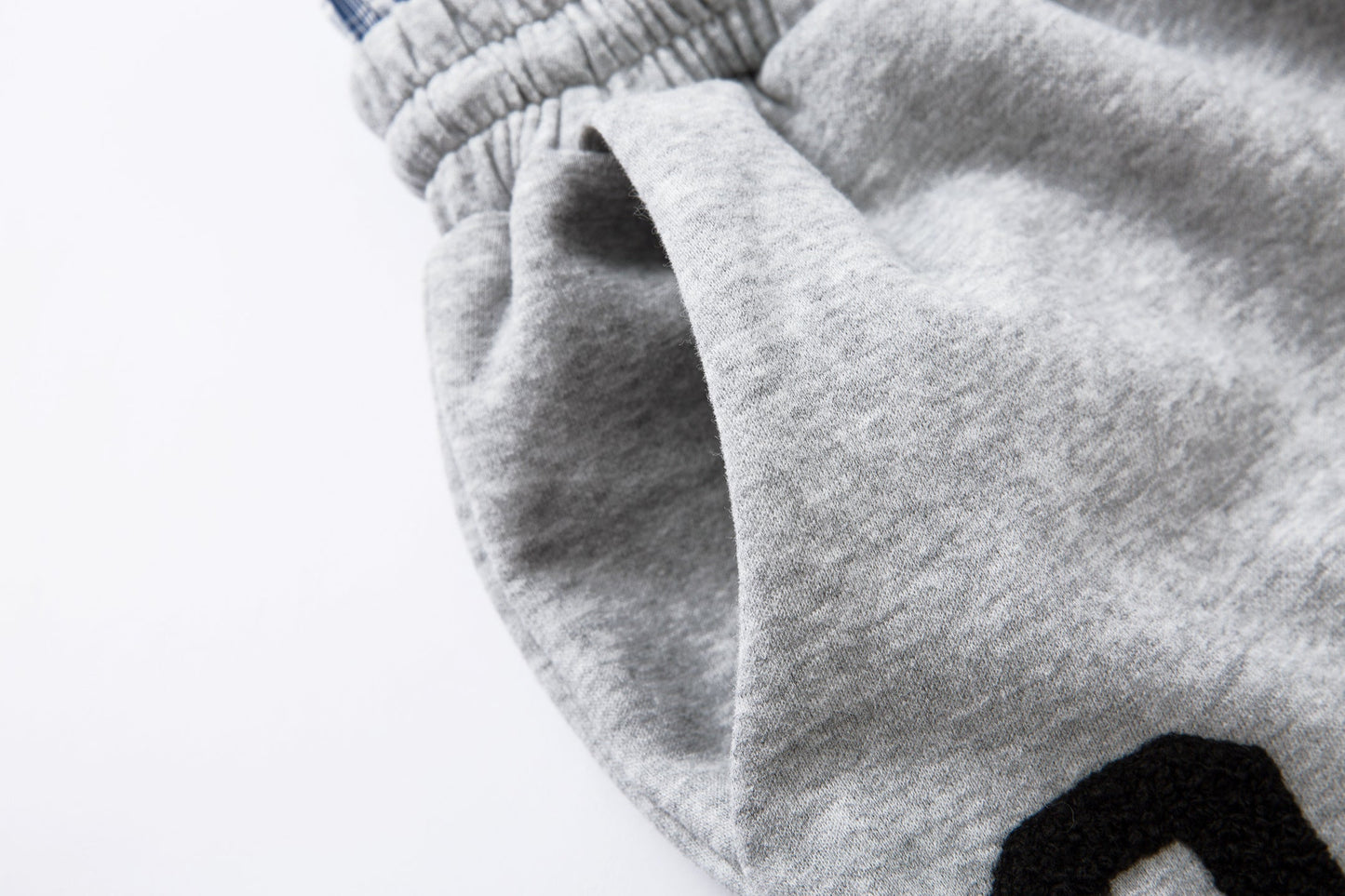 Patchwork Wide Leg Sweatpants | Grey Black Streetwear Trousers - Luxuryurbanwear