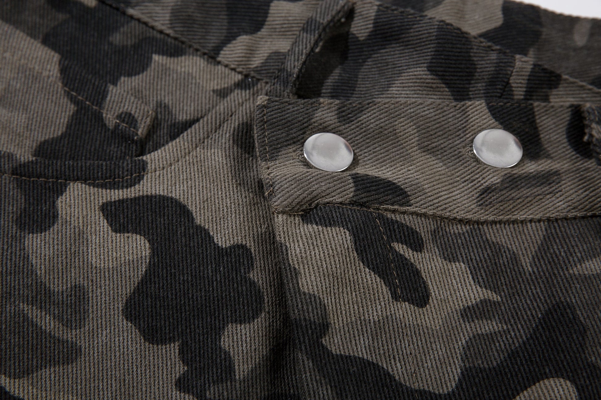 Y2K Vintage Wide Leg Pants | Camouflage Straight Denim Jeans - Luxuryurbanwear
